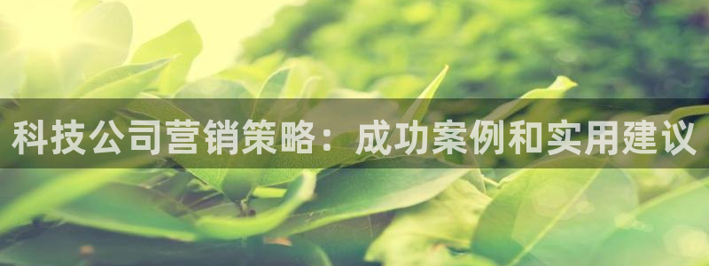 金年会ios：科技公